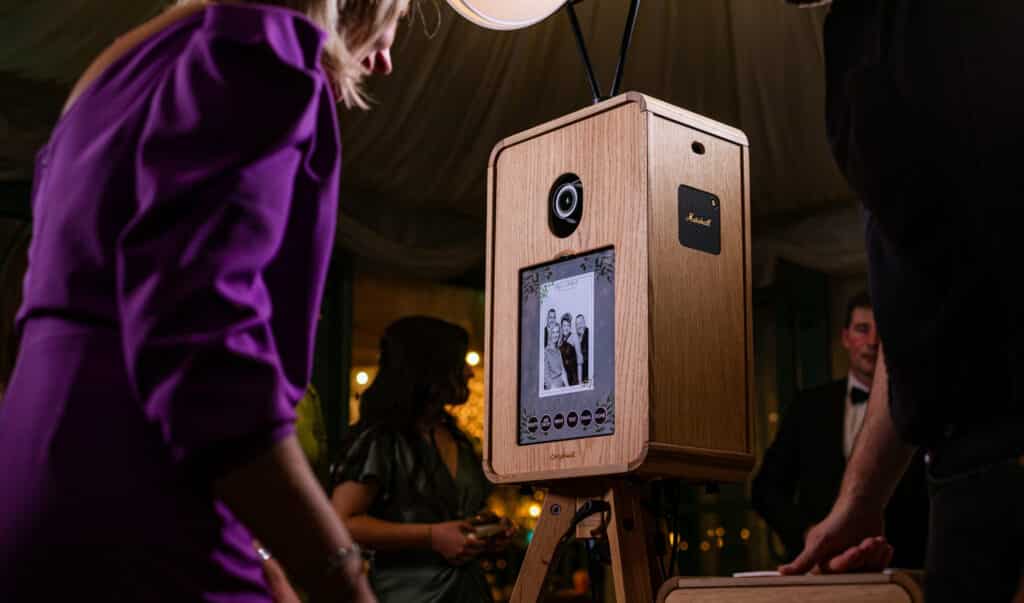A photo preview on the Everybooth of wedding guests