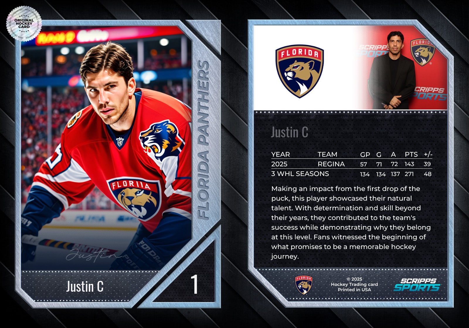 Dipp Trading Card Sample Florida Panthers2