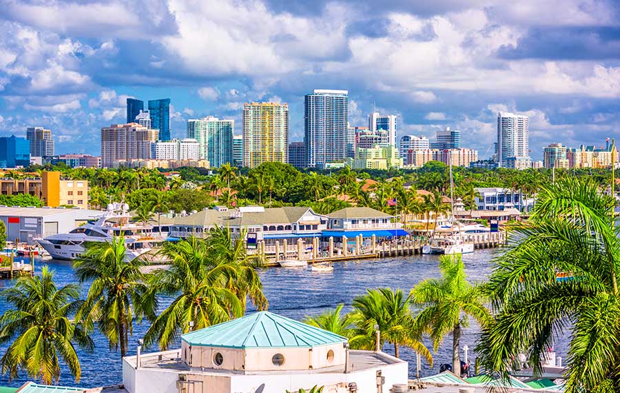 city with waterway skyline for fun facts about ft lauderdale post
