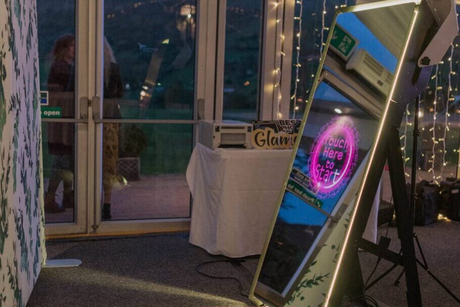 The Mirror Air at a wedding, party or prom just waiting on guests to touch to start having their photos taken